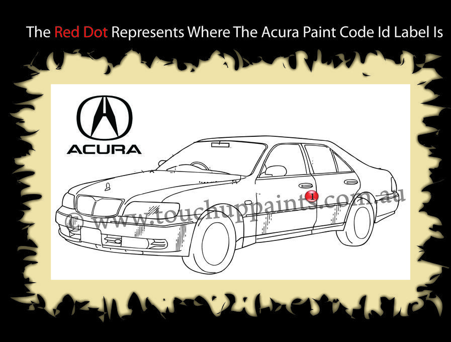 Acura Paint Color Numer Code Id Location